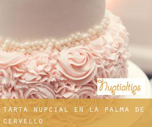 Tarta nupcial en la Palma de Cervelló